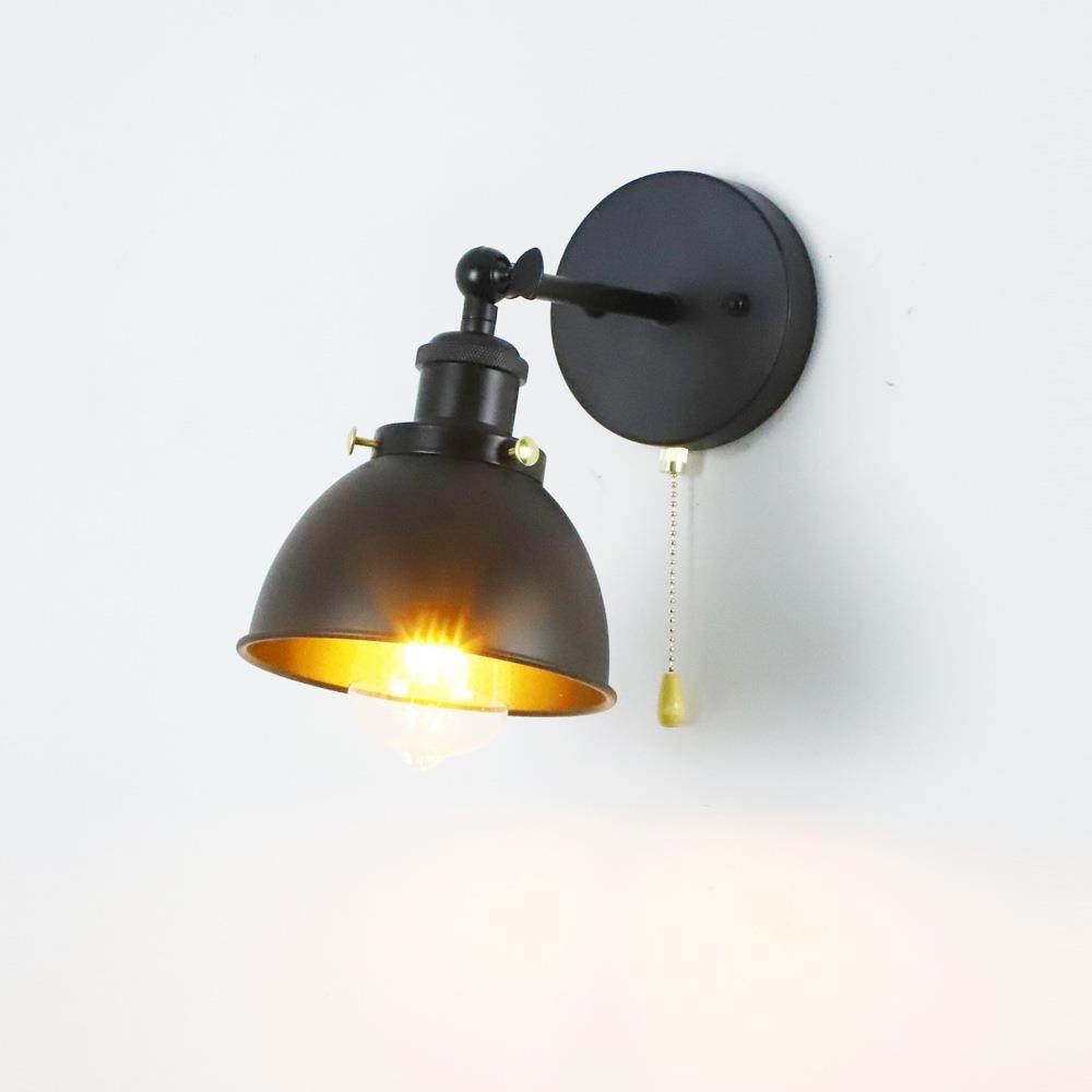 跨境美式乡村复古半圆转向壁灯创意铁艺酒吧餐厅墙拉线开关壁灯,鲜花速递/花卉仿真/绿植园艺,割草机/草坪机,淘宝优惠券,粉丝福利购,淘宝优惠卷