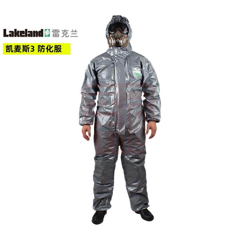 雷克兰(Lakeland)CT3S428凯麦斯3带帽连体衣防化服套装防酸碱飞溅