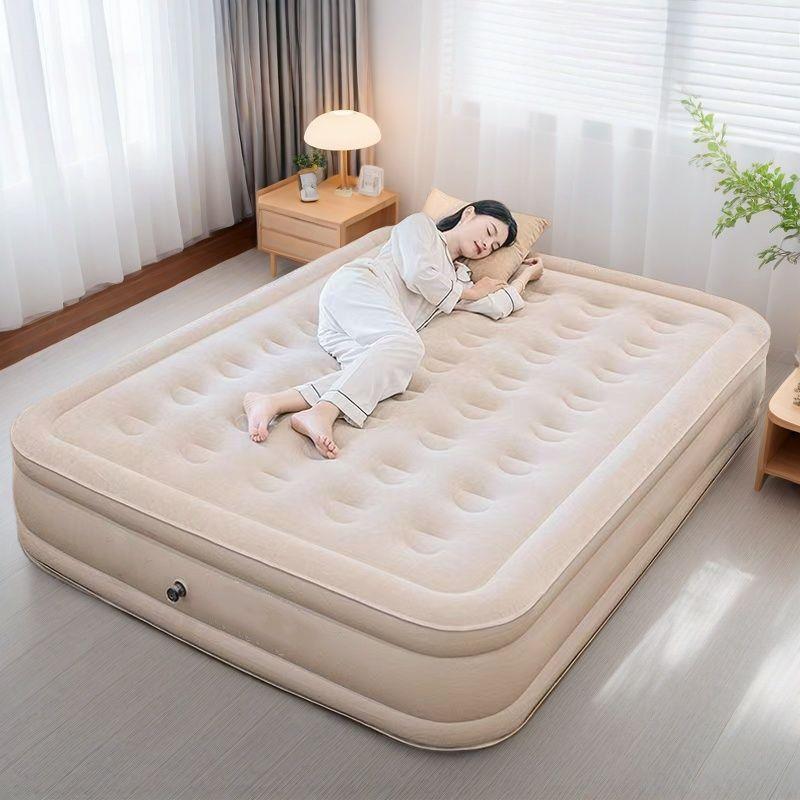 自充自动藤艺床家用打地铺折叠充气床露营加厚睡垫充气床垫藤艺床