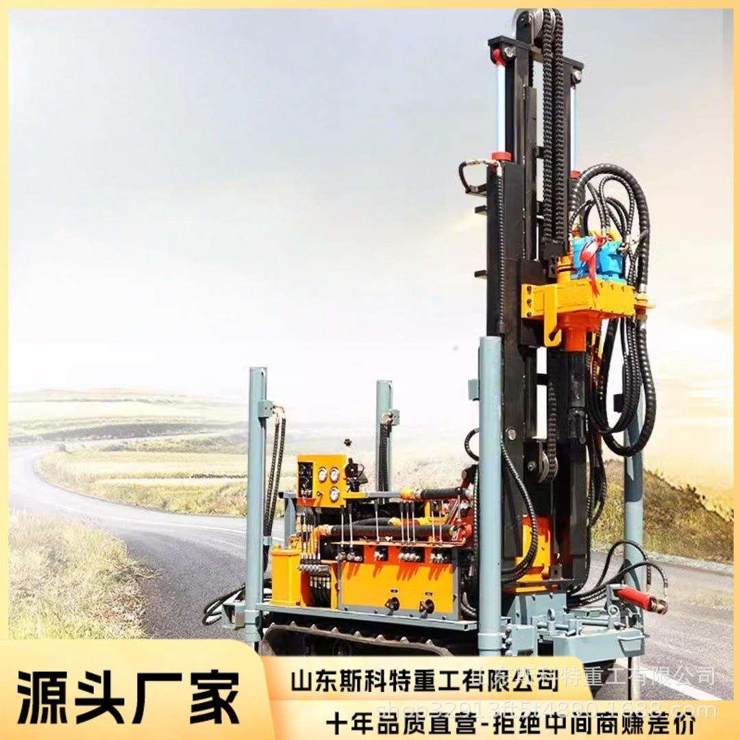 百米气动水井钻机小型家用吃水井钻机家用打井机水气两用钻井机
