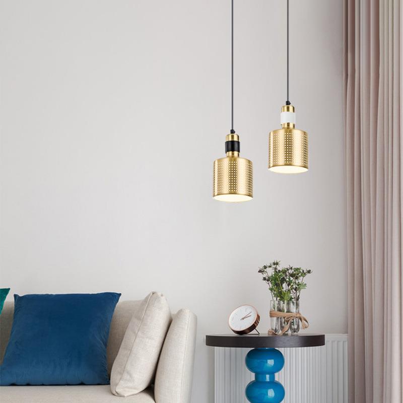 北欧后现代简约五金床头小吊灯餐厅设计师样板房家居北欧风吊灯