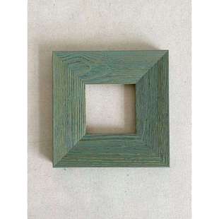 绿色抓丝实木油画框相框装裱水彩照片唐卡版画中古复古相框挂墙