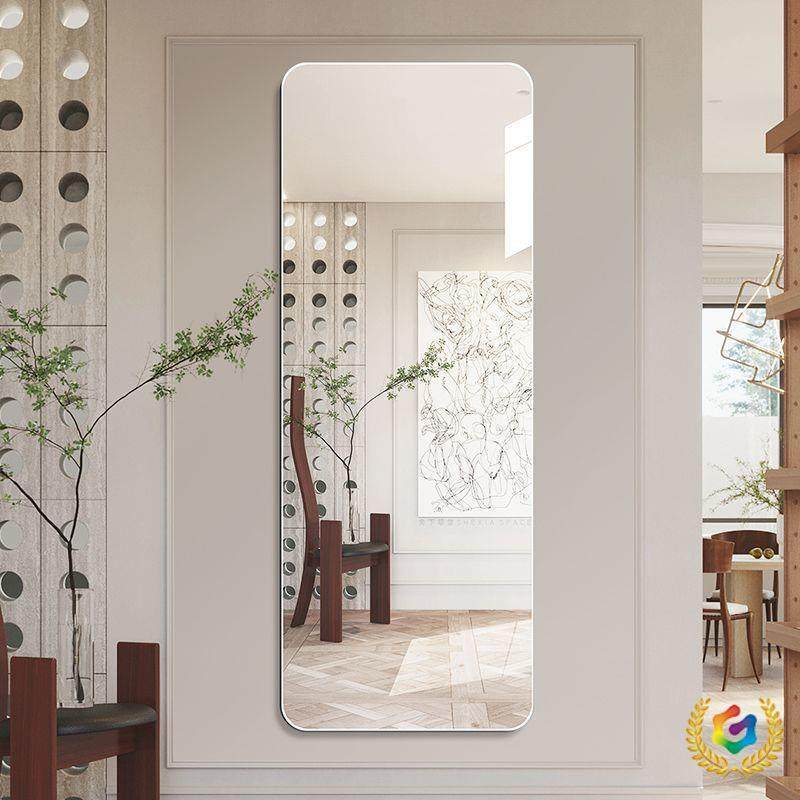 软镜子贴墙自粘浴室家用亚克力全身镜卫生间洗脸化妆镜高清免打孔