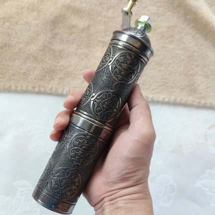 甄选磨豆机土耳其进口紫铜家用复古手摇小型粉碎机X汤圆馅料咖啡