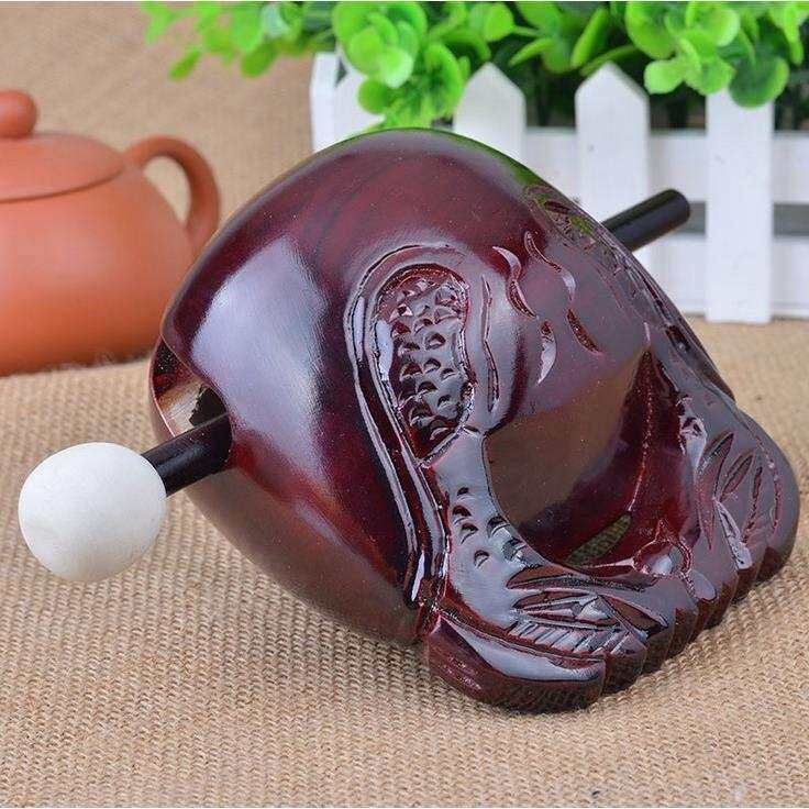 木鱼法器实木木鱼打击乐器梆子打击乐器木鱼敲棒法会法器佛具用