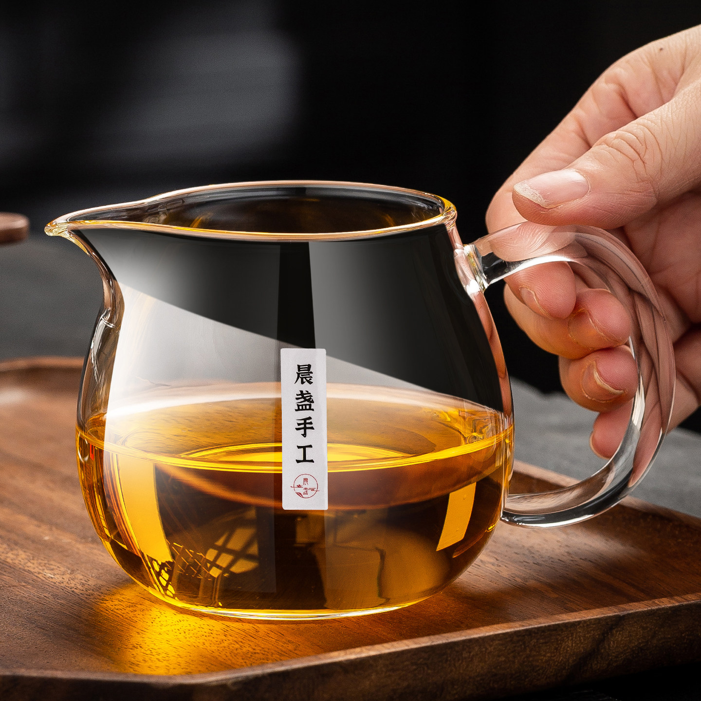 加厚玻璃公道杯高档茶漏过滤器一体套装功夫茶具公杯分茶器泡茶杯