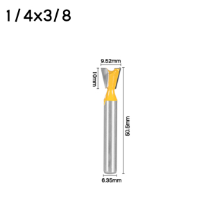 1/4柄燕尾刀套装槽铣刀木工铣刀具修边机刀头雕刻机锣刀子口荀刀