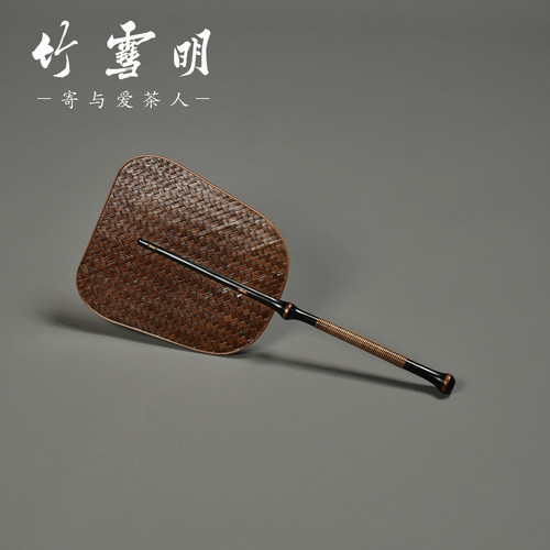 竹雪明|筇竹手柄扇子 复古团扇芭蕉扇竹制古风汉服青蓖扇蒲扇子
