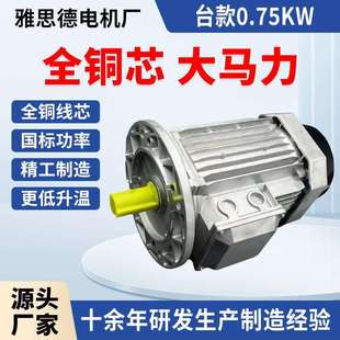2.2 4kw小型家用两相全铜异步电动机220V厂家 单相电机0.75 台款