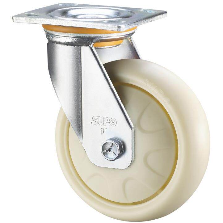 SUPO/向荣动力 8寸 承重型 工业 白玉色PP万向脚轮Z07-01-200-122