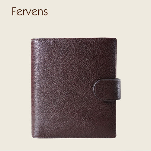 Fervens真皮A6活页笔记本大口袋