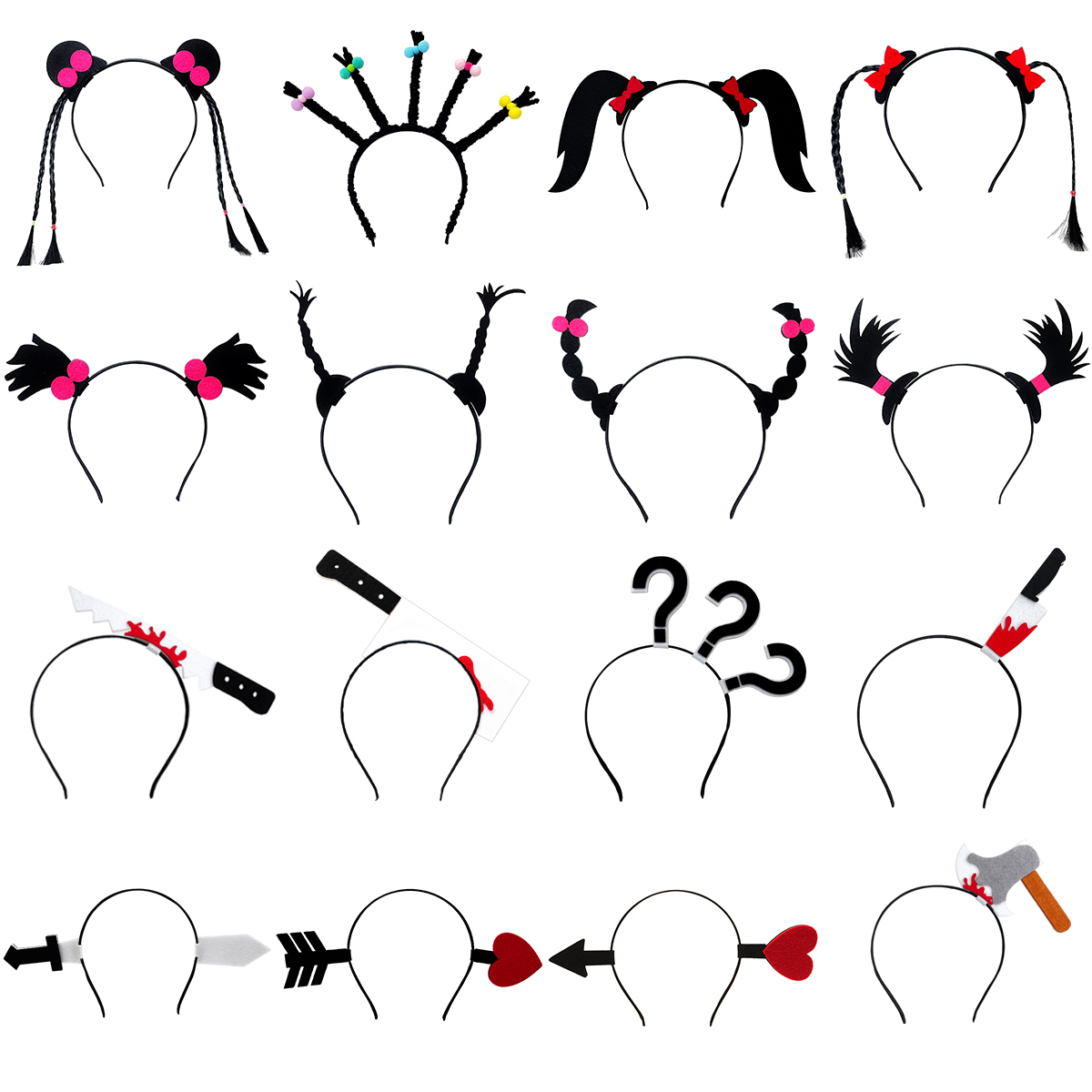 爆笑沙雕头饰冲天辫头箍假发箍