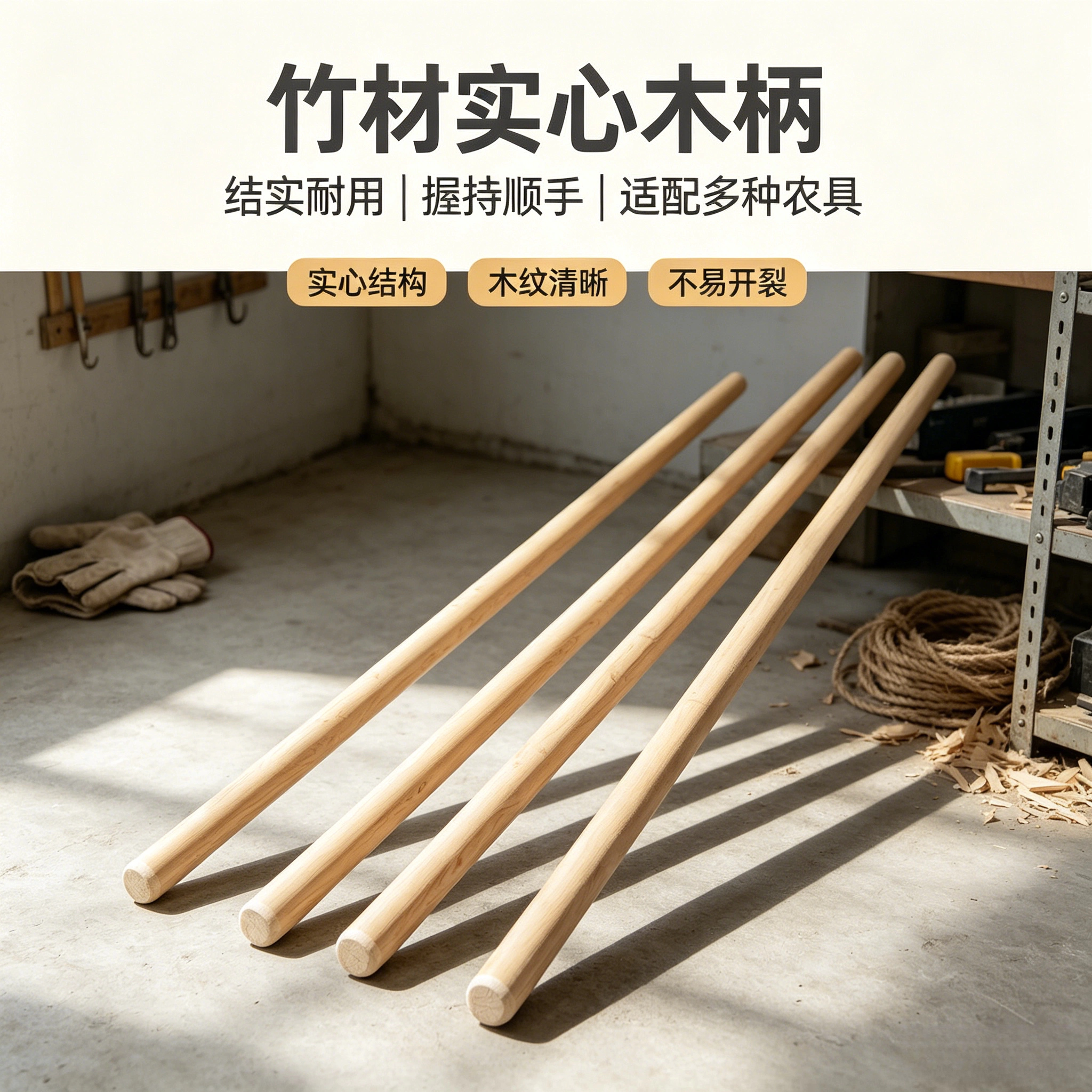 竹木锹把铁锹木柄把锄头柄槐木柄加长竹子手柄农用铁锨铲子实木柄图片
