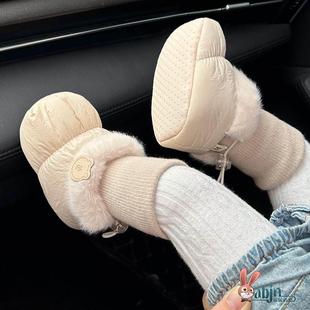 12月卡通加厚防掉鞋 婴儿鞋 1岁男女宝宝3 袜8冬 软底加绒保暖棉鞋