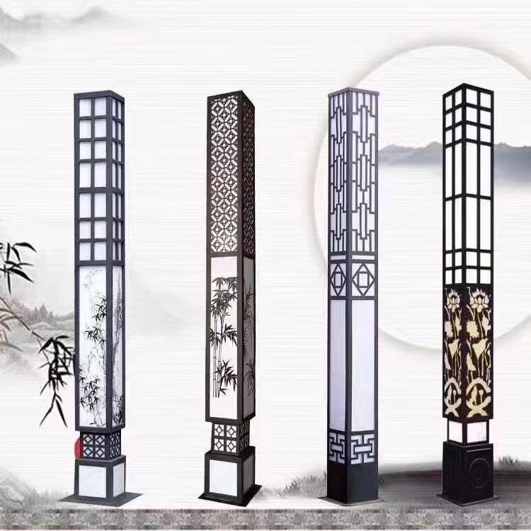 户外3米庭院灯方灯小区花园广场防水led路灯方形3.5太阳能景观灯