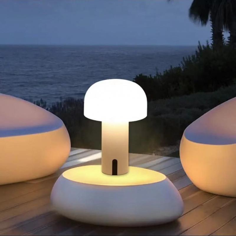 蘑菇灯简约无线触控亮度可调睡眠护眼小夜灯桌面卧室床头氛围灯