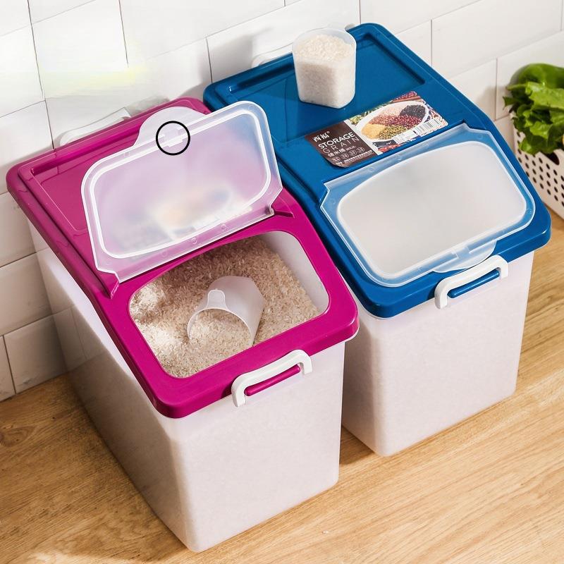 家用米桶斤装米缸斤防虫防潮大米收纳盒面粉储存罐密封储米箱
