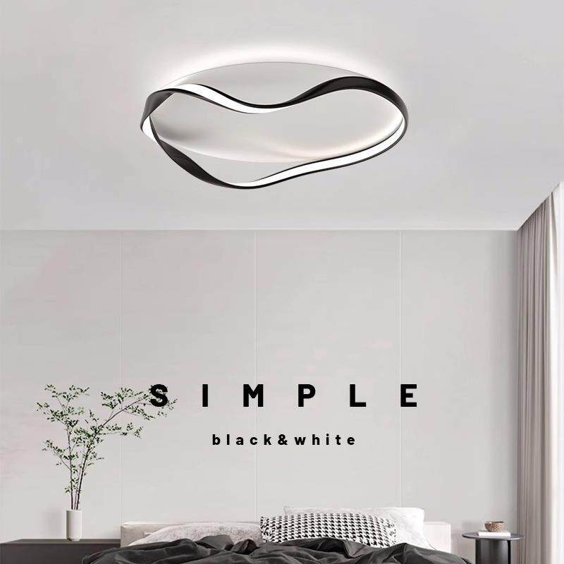 吸顶灯北欧极简卧室灯现代简约轻奢创意个性主卧房间书房吸顶灯