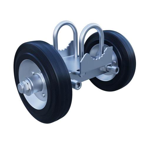 黑色橡胶脚轮静音重型万向轮6寸管道门轮工业轮