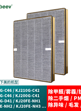 适配美的空气净化器滤芯除甲醛KJ210G-C46/C42 KJ230G-D46过滤网