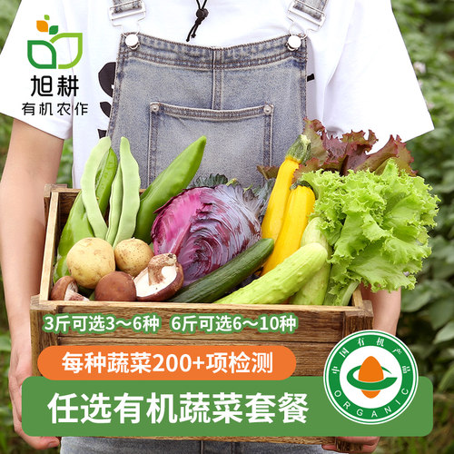 旭耕有机蔬菜套餐新鲜采摘顺丰
