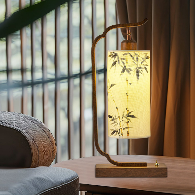 中式宋代美学卧室床头灯复古文艺中国风客厅书房茶室民宿装饰台灯