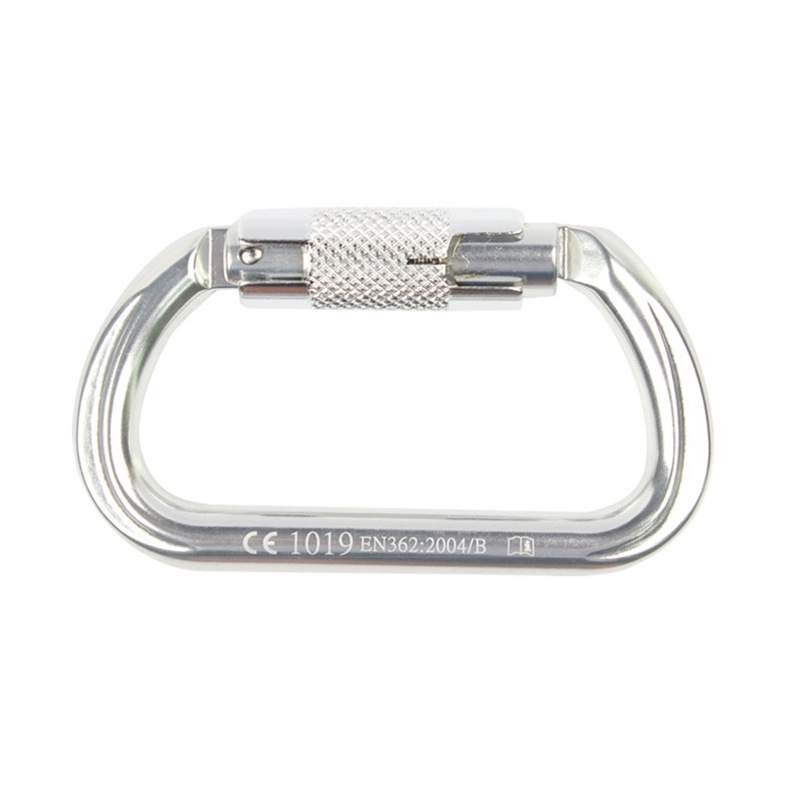 代尔塔508023 AM014铝制自锁D型钩轻合金自锁D型钩开口17mm防坠落