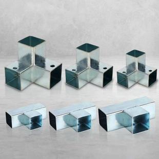 免焊接方管连接件方管三通直接方钢快速接头镀锌方管90度转角接头