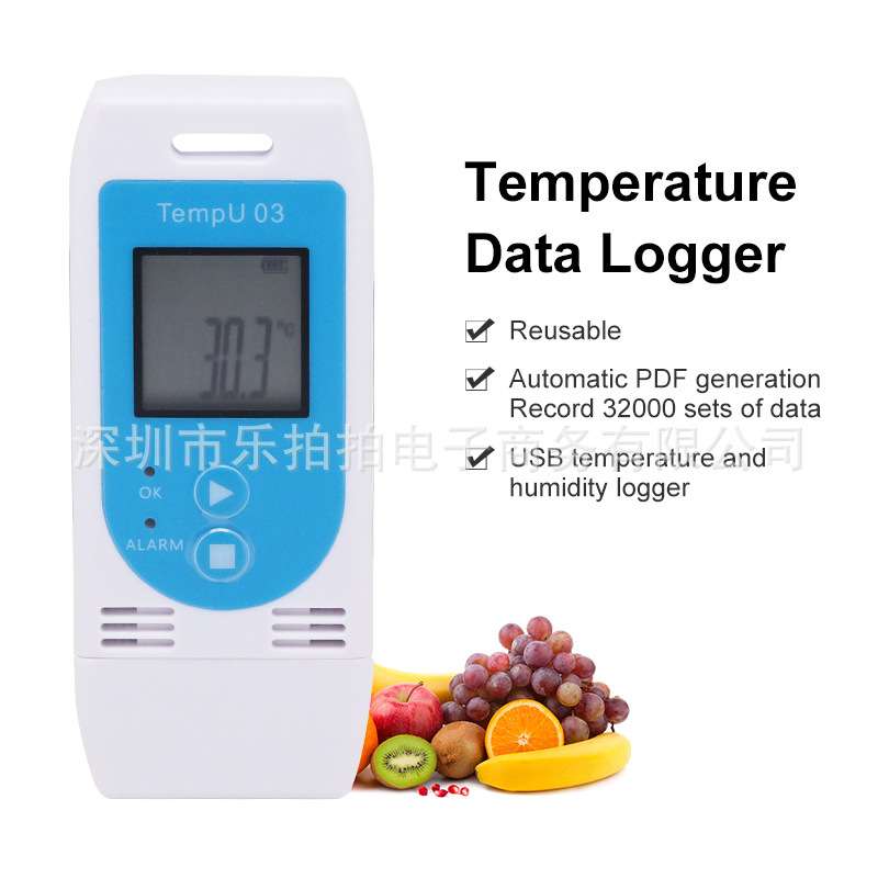 Tempu03USB温度计湿度计记录测试仪数据记录仪器