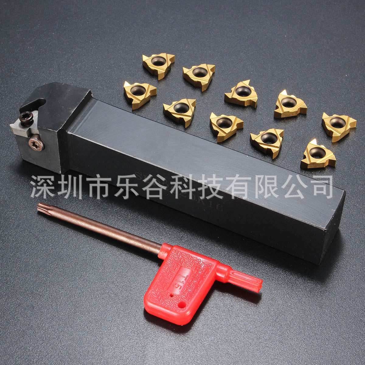 SER2020K16数控车刀杆+10片16ER AG60刀片+1把扳手