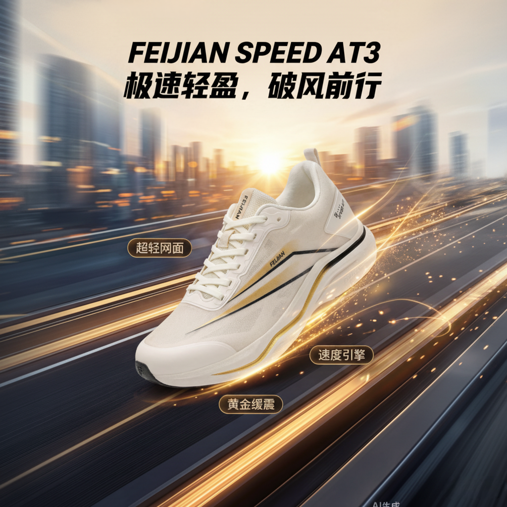 飞箭锋速AT3超轻通勤训练跑步鞋