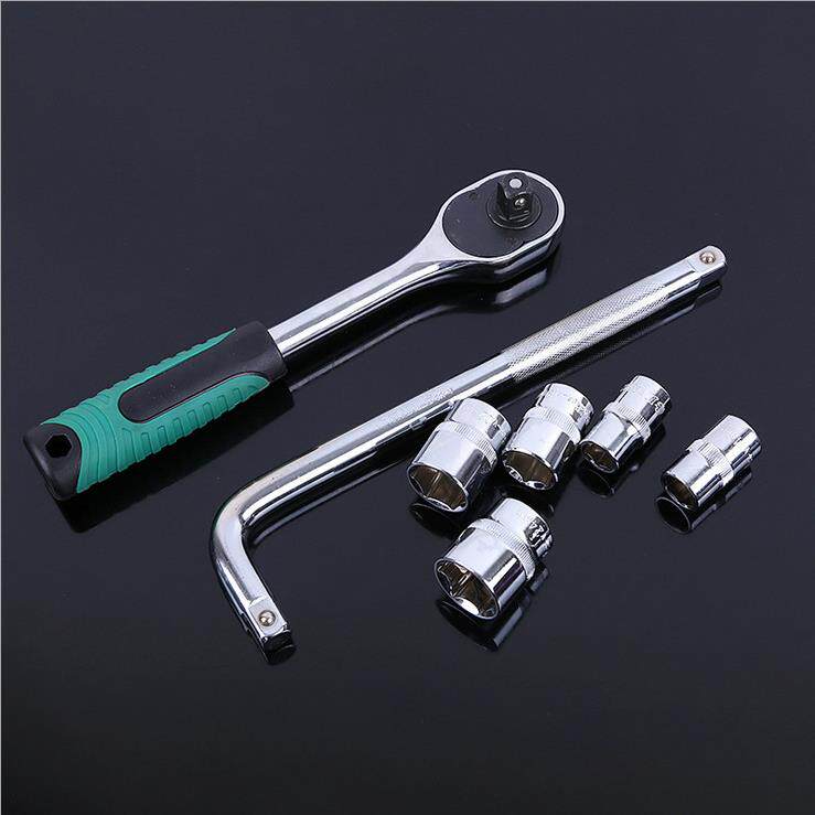 省力拆卸汽车套筒套装13件套汽修机修棘轮组合套管扳手维修工具箱