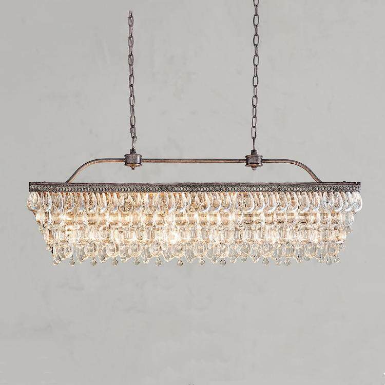 美式复古吊灯后现代简约轻奢吧台书房茶室样板房别墅岛台餐桌灯