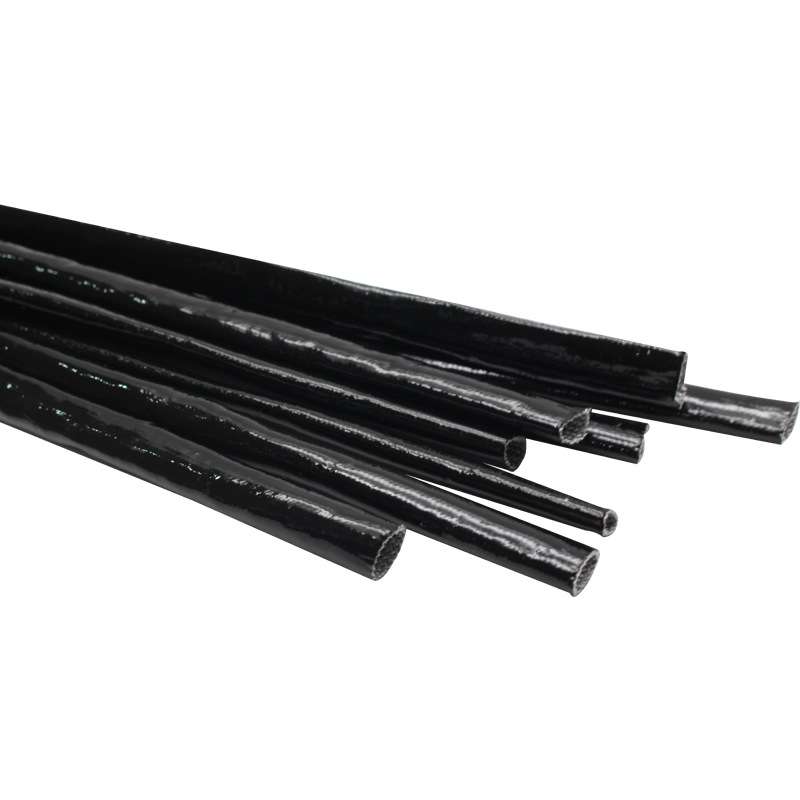 2500V黑色黄腊管玻璃纤维绝缘套管电线电工软管优质加厚阻燃