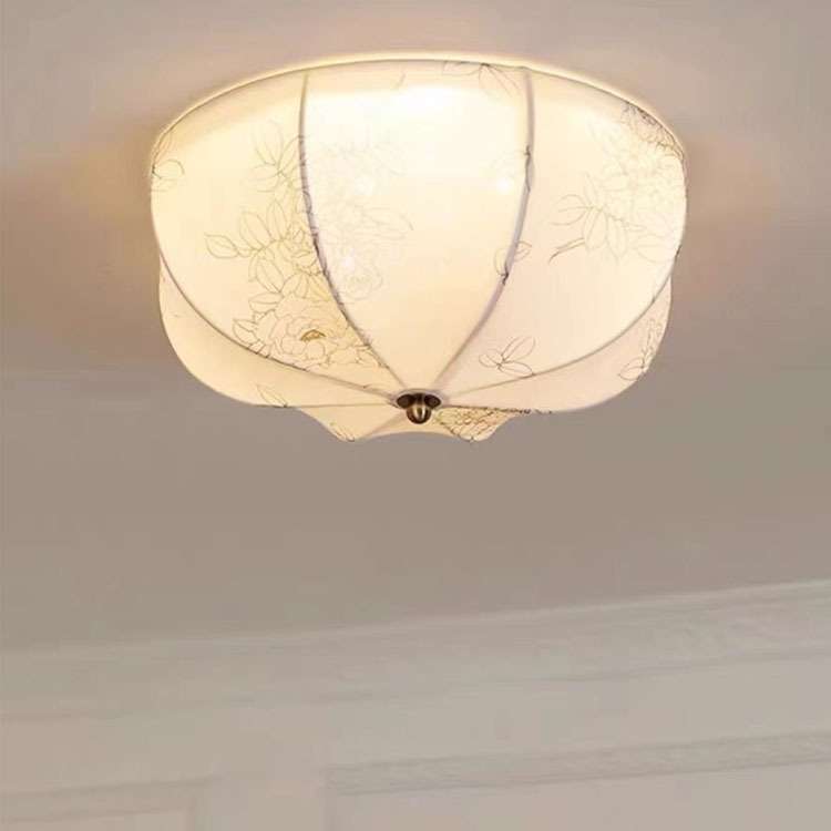 法式复古卧室吸顶灯美式走廊过道灯衣帽间书房入户玄关阳台布艺灯