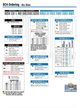 TOLOMATIC气缸气动无杆气缸 BC4 BC406 BC410 BC412 BC415