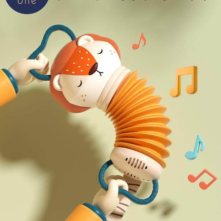 婴儿玩具0-1岁早教手风琴宝宝6个月电动儿童玩具哄娃