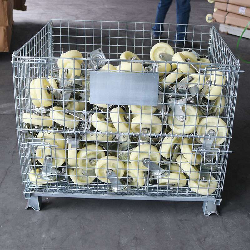 折叠式仓储笼移动笼车蝴蝶笼物流车仓库笼蝴蝶笼铁框工厂 C4