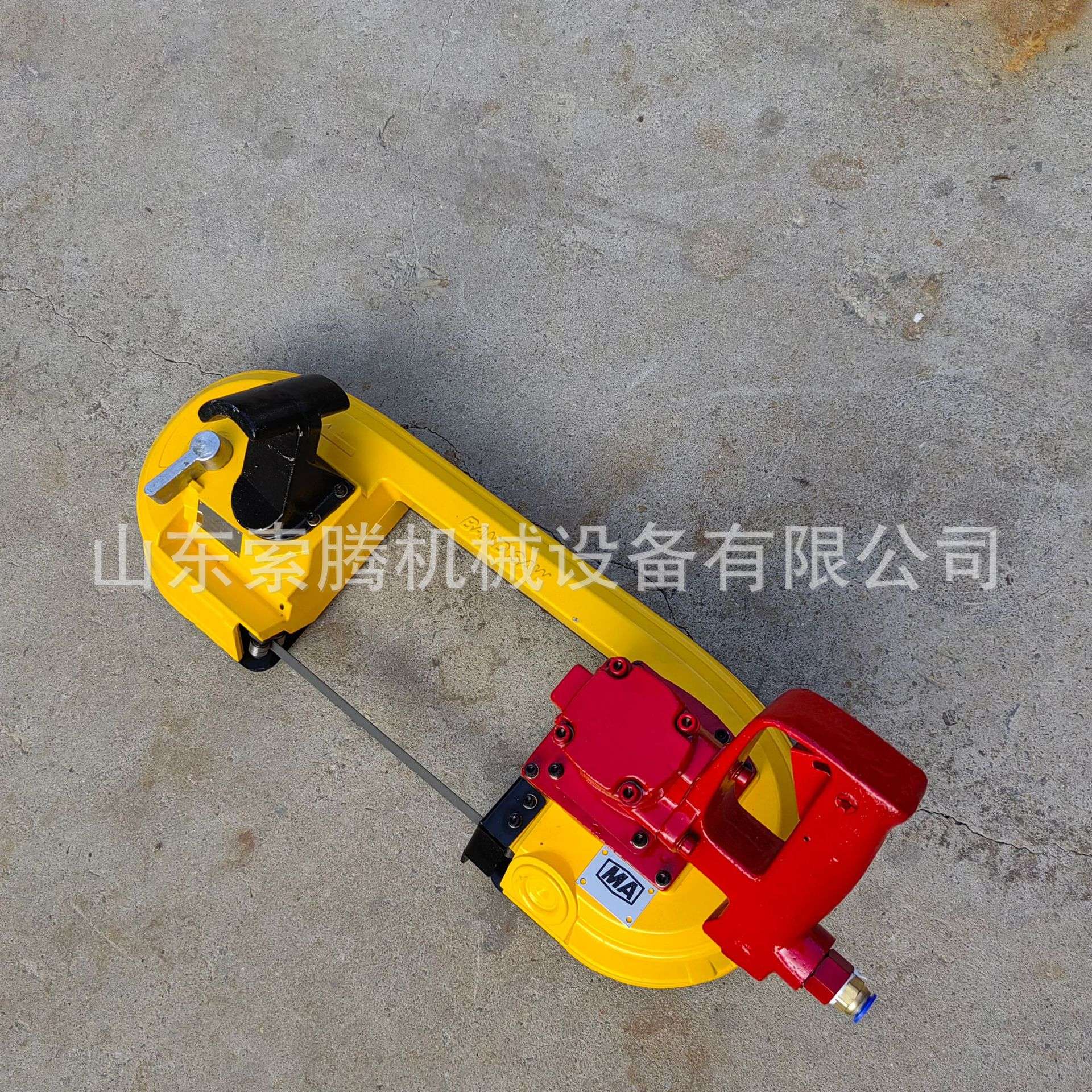 FDJ-120风动锯轨机 气动带锯 便携式手持矿用切割锯厂家