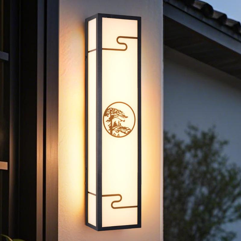户外壁灯防水室外露台酒店别墅大门外墙柱子灯新中式简约庭院壁灯