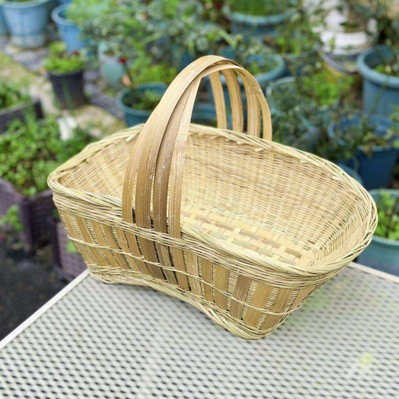 手工竹编提篮提筐手提篼提菜篮竹篮子装鸡蛋水果蔬菜收纳竹制品