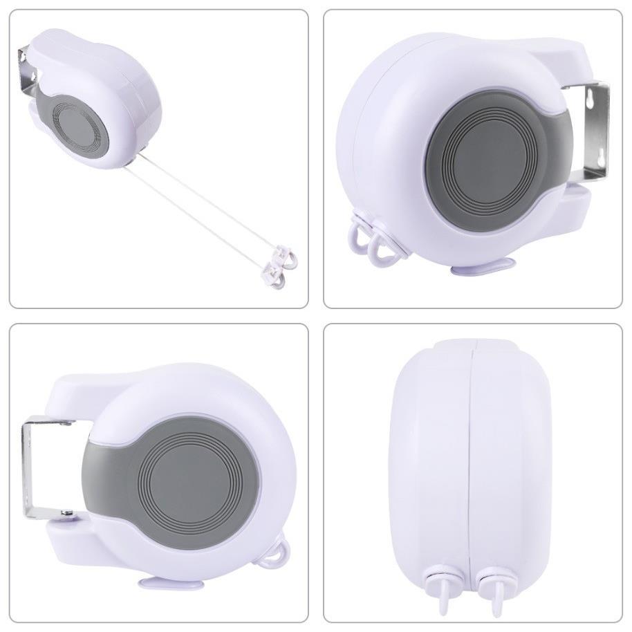 米亚马逊加厚双线防风26塑料伸缩晾衣绳13米旋转器晾衣热卖