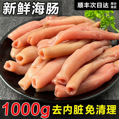 海肠新鲜速冻鲜活沙虫海捕大海肠皮海肠捞饭海鲜水产1000g商用1蚯