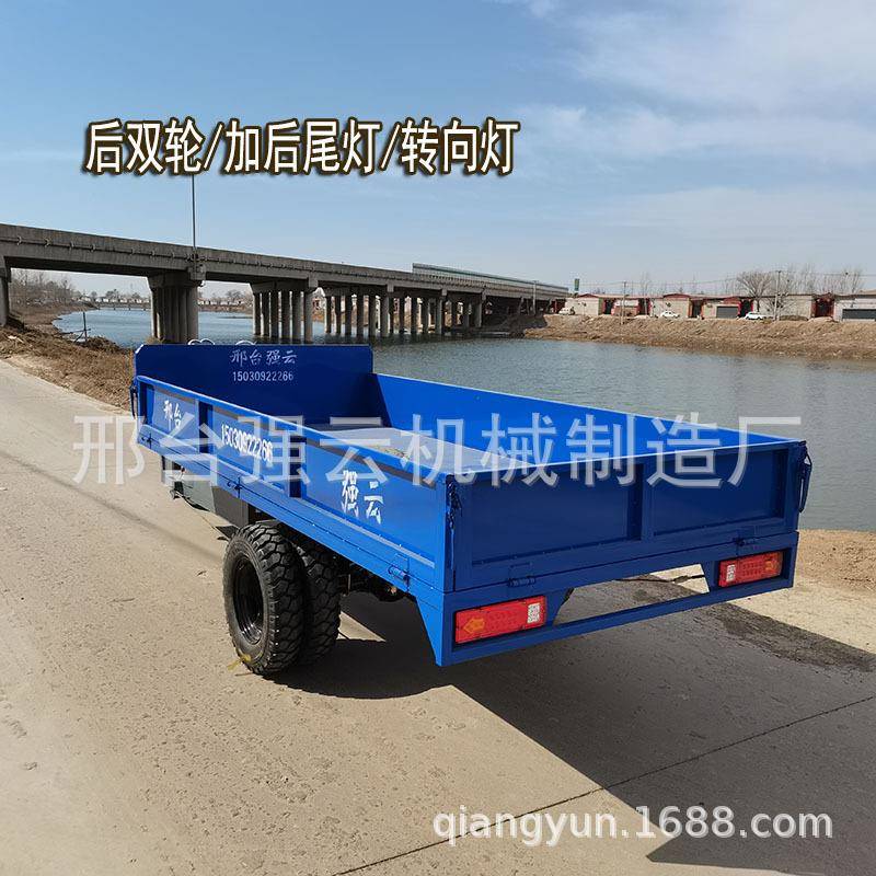 新型油电加长三轮车无刷电机农用搬运车厂区倒货拉货三轮车电动