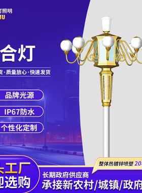 玉兰灯中华灯8-15米景观灯公园别墅庭院灯路灯户外照明灯LED灯