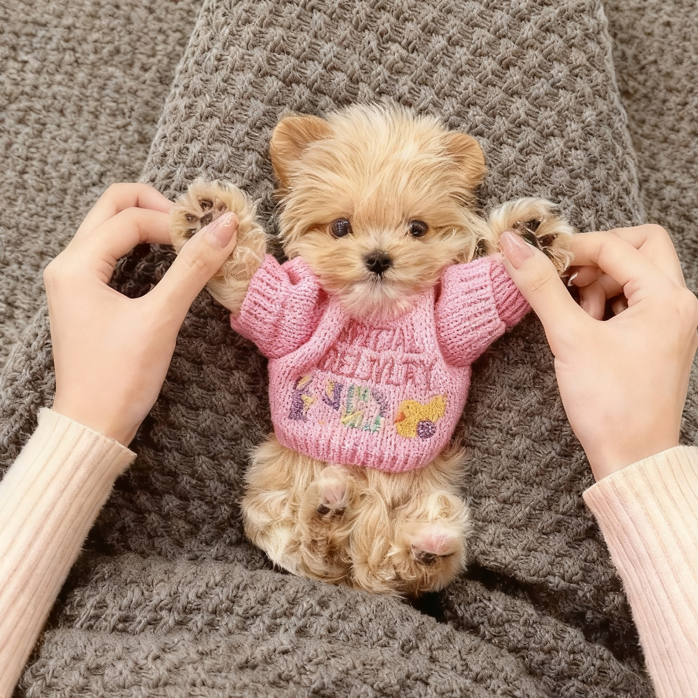 狗狗衣服超可爱迷你毛衣球冬季防掉毛保暖泰迪金渐层幼猫幼犬衣服