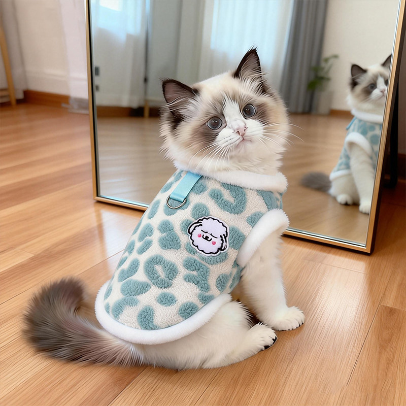 猫咪衣服秋冬装可爱豹纹小背心加厚防掉毛可牵引暹罗布偶宠物服装,宠物/宠物食品及用品,狗宠物服装/雨衣,淘宝优惠券,粉丝福利购,淘宝优惠卷