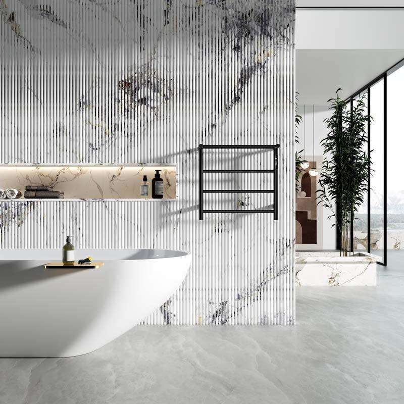 卫生间加热浴巾架子碳纤维电热毛巾架浴室母婴发热杆智能控温明装