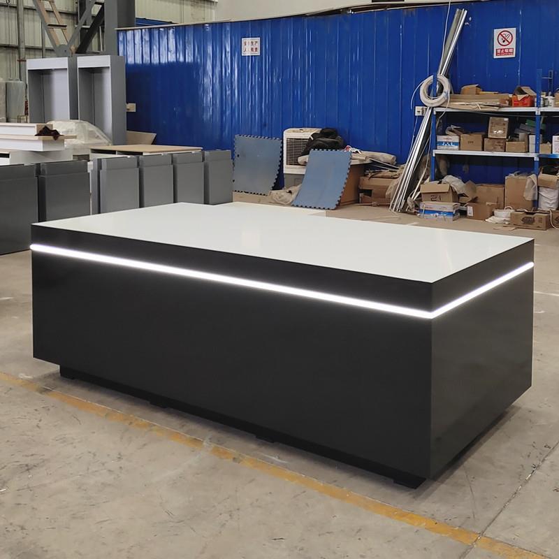 门窗样角展示柜 商用多功能发光展示台科技创意演示桌 中岛展示台