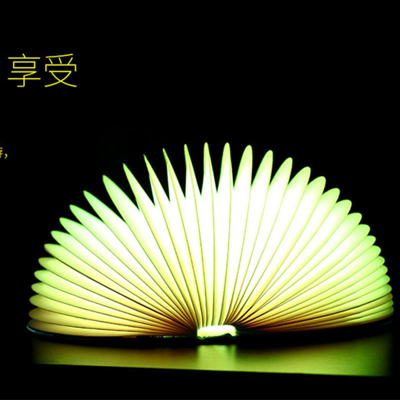 线遥控七色书灯 充电小夜灯半圆USB灯